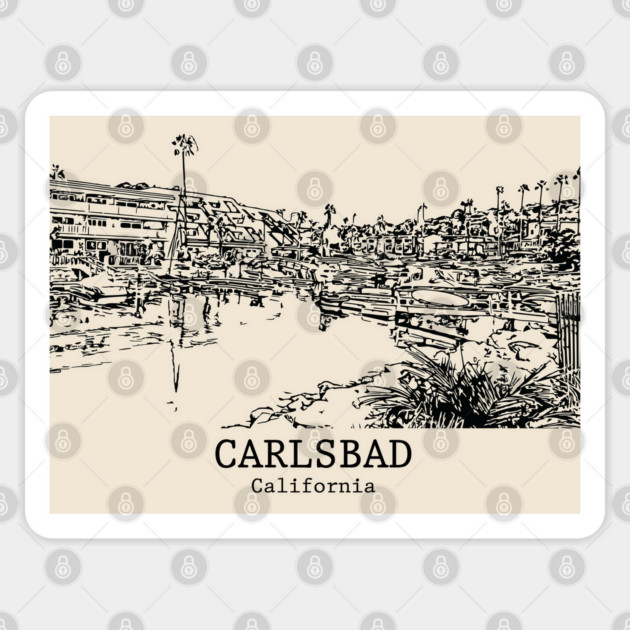 Carlsbad - California Sticker by Lakeric