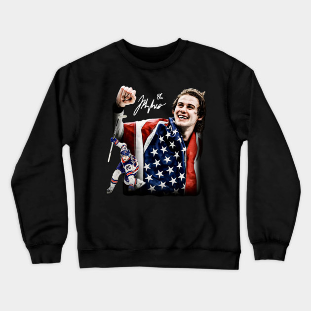 Jack Hughes #86 - Team USA Hockey - Gold Medal Olympics 2026 Crewneck Sweatshirt by nicklower