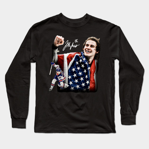 Jack Hughes #86 - Team USA Hockey - Gold Medal Olympics 2026 Long Sleeve T-Shirt by nicklower
