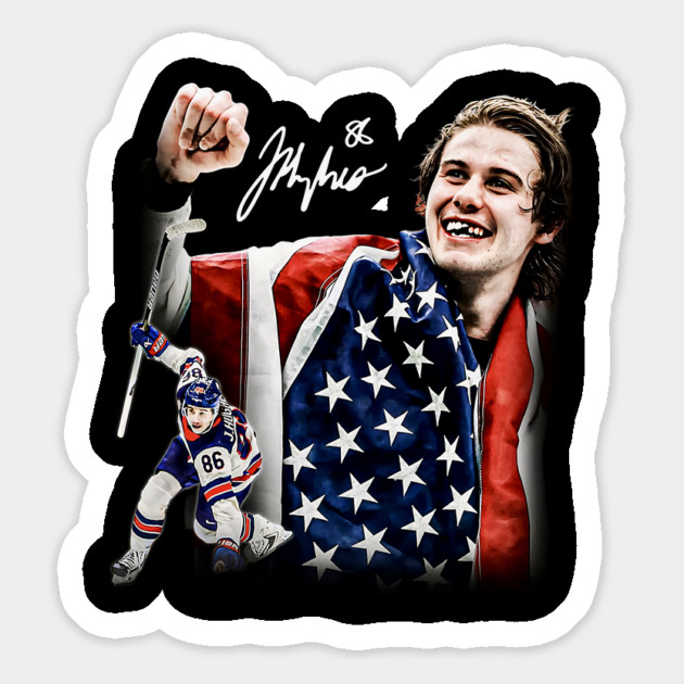 Jack Hughes #86 - Team USA Hockey - Gold Medal Olympics 2026 Magnet by nicklower