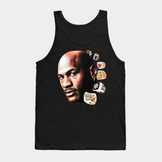 90s Jordan 6 Rings Basketball Classic Tank Top by nicklower