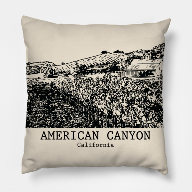 American Canyon - California Pillow by Lakeric