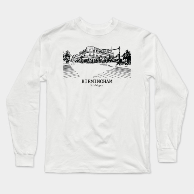 Birmingham - Michigan Long Sleeve T-Shirt by Lakeric