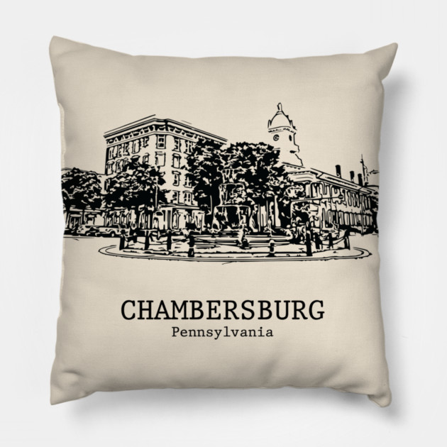Chambersburg - Pennsylvania Pillow by Lakeric