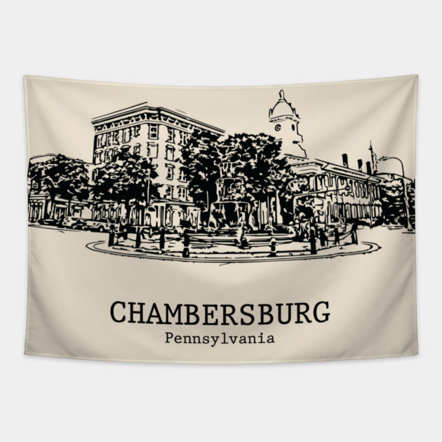 Chambersburg - Pennsylvania Tapestry by Lakeric