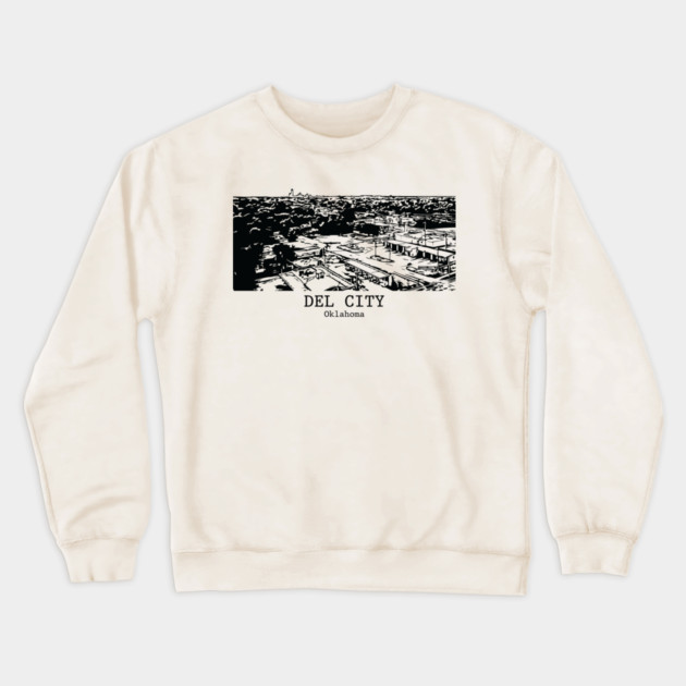 Del City - Oklahoma Crewneck Sweatshirt by Lakeric
