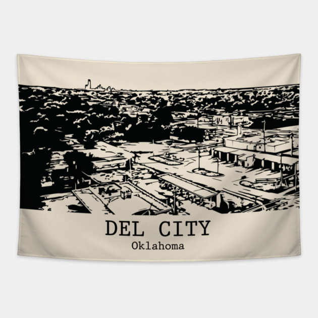 Del City - Oklahoma Tapestry by Lakeric