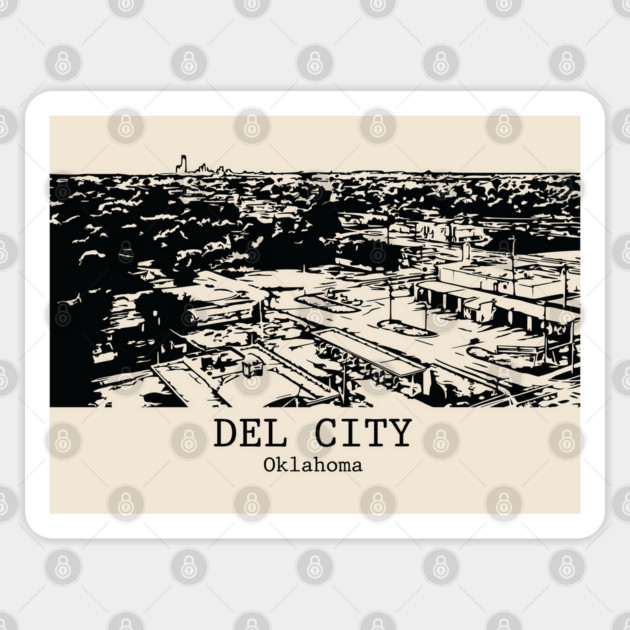 Del City - Oklahoma Sticker by Lakeric