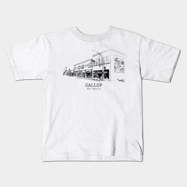 Gallup - New Mexico Kids T-Shirt by Lakeric