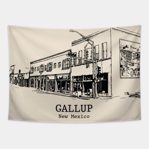 Gallup - New Mexico Tapestry by Lakeric