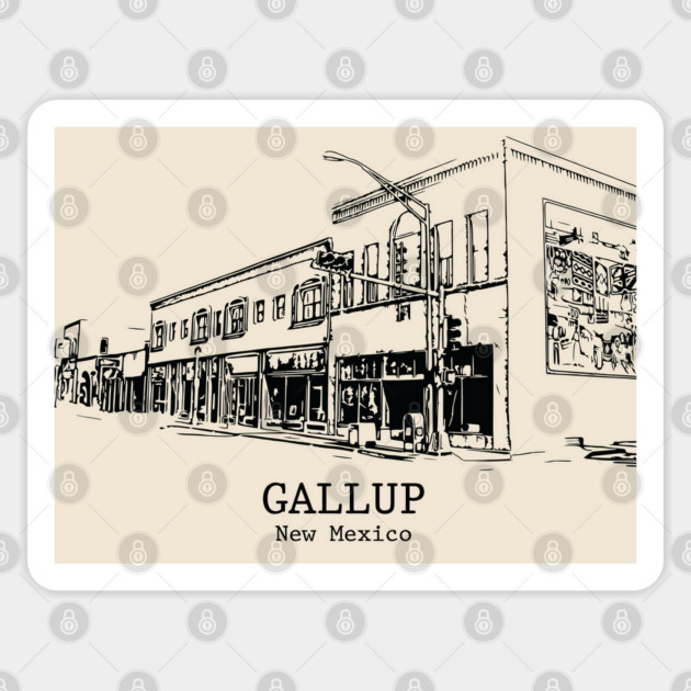 Gallup - New Mexico Sticker by Lakeric