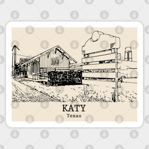Katy - Texas Sticker by Lakeric