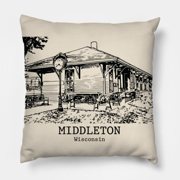 Middleton - Wisconsin Pillow by Lakeric
