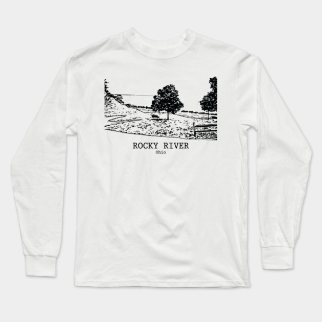 Rocky River - Ohio Long Sleeve T-Shirt by Lakeric