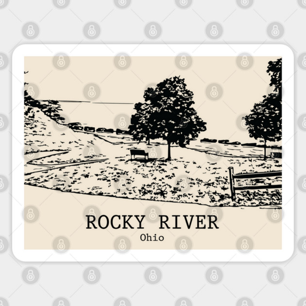 Rocky River - Ohio Sticker by Lakeric