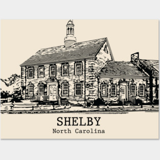 Shelby - North Carolina Posters and Art