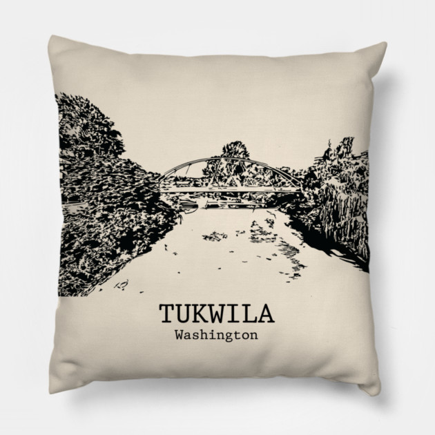 Tukwila - Washington Pillow by Lakeric