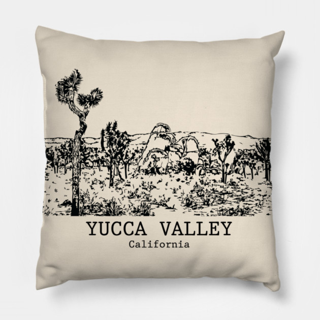 Yucca Valley - California Pillow by Lakeric