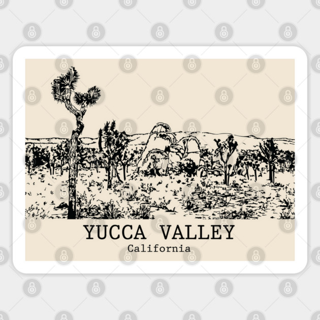 Yucca Valley - California Sticker by Lakeric