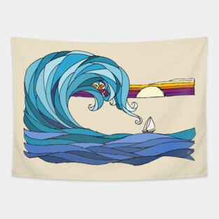 Serenity Sunset Tapestry