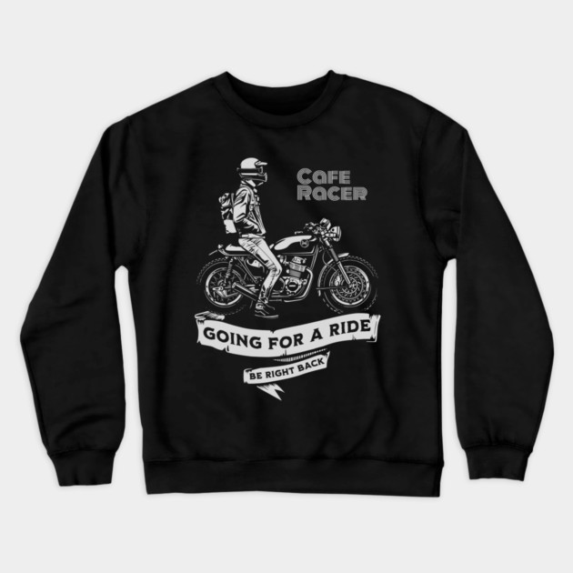 Biker Cafe Racer Crewneck Sweatshirt by monsalveautos