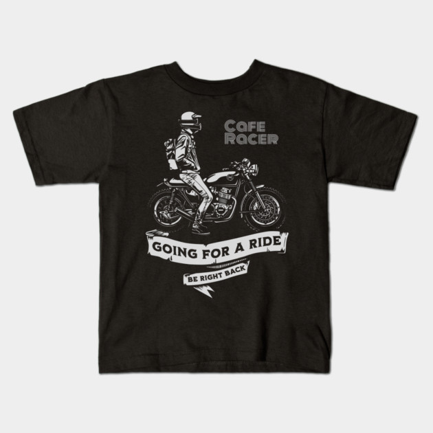 Biker Cafe Racer Kids T-Shirt by monsalveautos