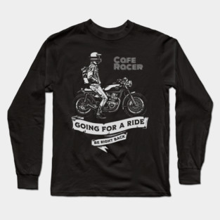 Biker Cafe Racer Long Sleeve T-Shirt