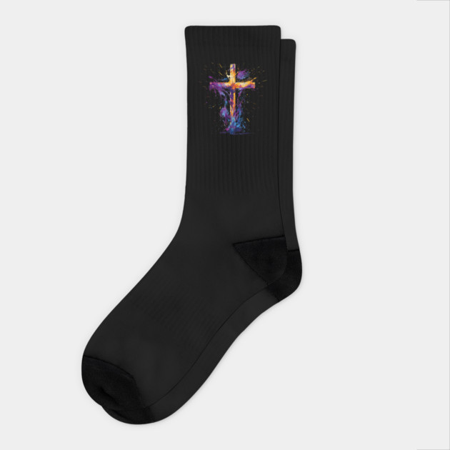 Holy Spirit Christian Jesus Christ Socks by yangho