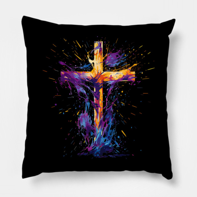 Holy Spirit Christian Jesus Christ Pillow by yangho