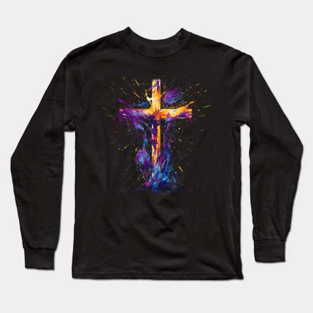 Holy Spirit Christian Jesus Christ Long Sleeve T-Shirt by yangho
