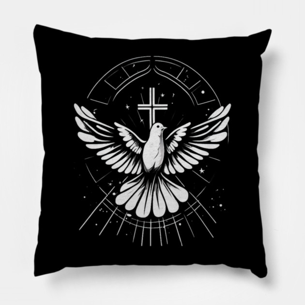 Holy Spirit Dove Praise Jesus Pentecost Pillow by yangho