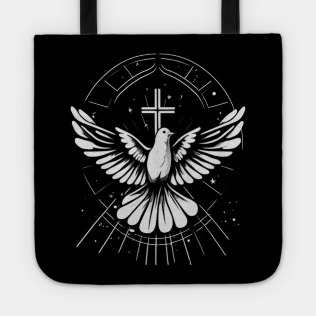 Holy Spirit Dove Praise Jesus Pentecost Tote by yangho