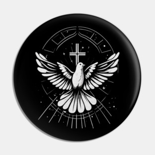 Holy Spirit Dove Praise Jesus Pentecost Pin