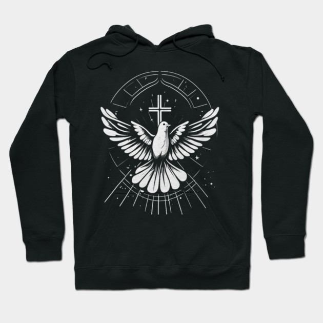 Holy Spirit Dove Praise Jesus Pentecost Hoodie by yangho