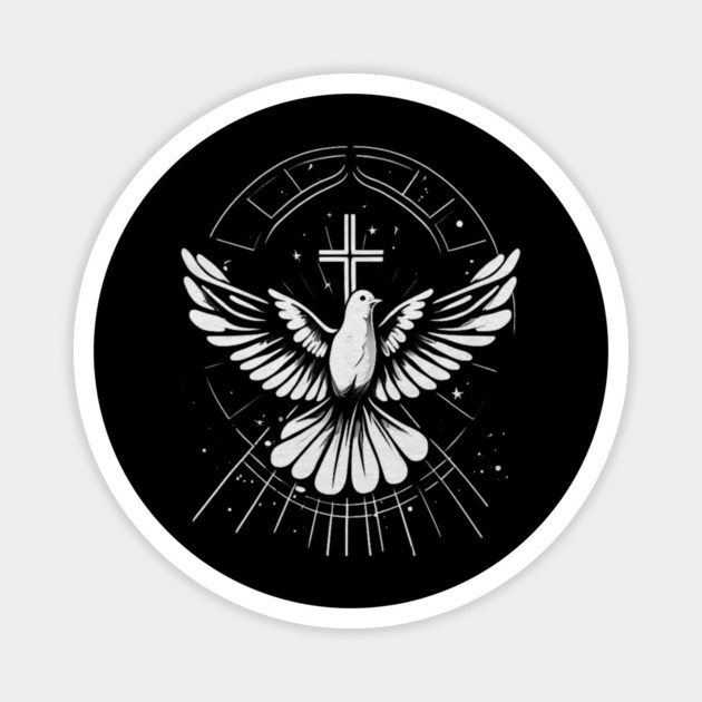 Holy Spirit Dove Praise Jesus Pentecost Magnet by yangho