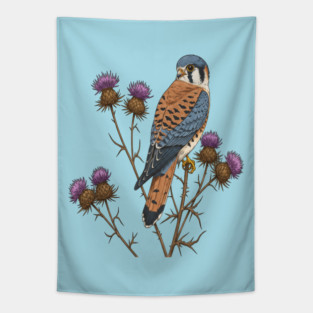 American Kestrel Wildlife Bird Tapestry