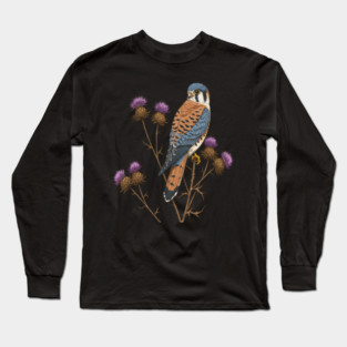 American Kestrel Wildlife Bird Long Sleeve T-Shirt