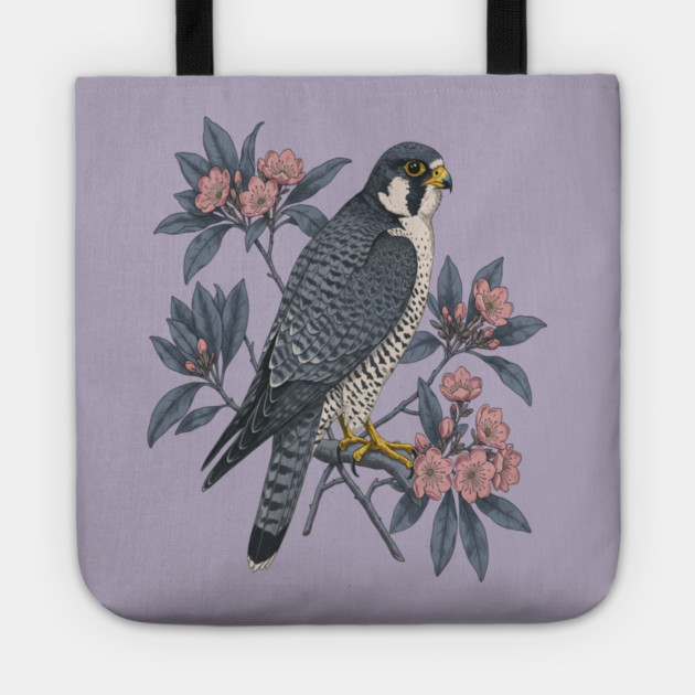 Peregrine Falcon Wildlife Bird Tote by BirdsnStuff