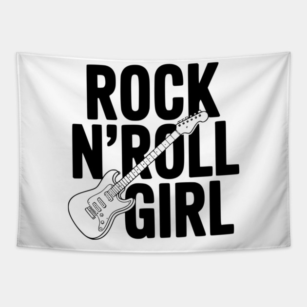 Rock N'Roll Girl Tapestry by Frank Ring