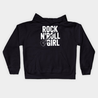 Rock N'Roll Girl Kids Hoodie