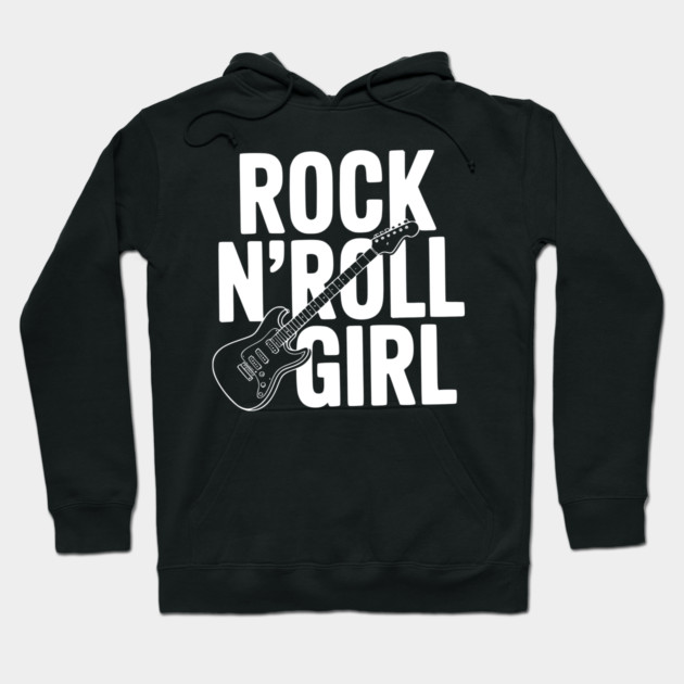 Rock N'Roll Girl Hoodie by Frank Ring