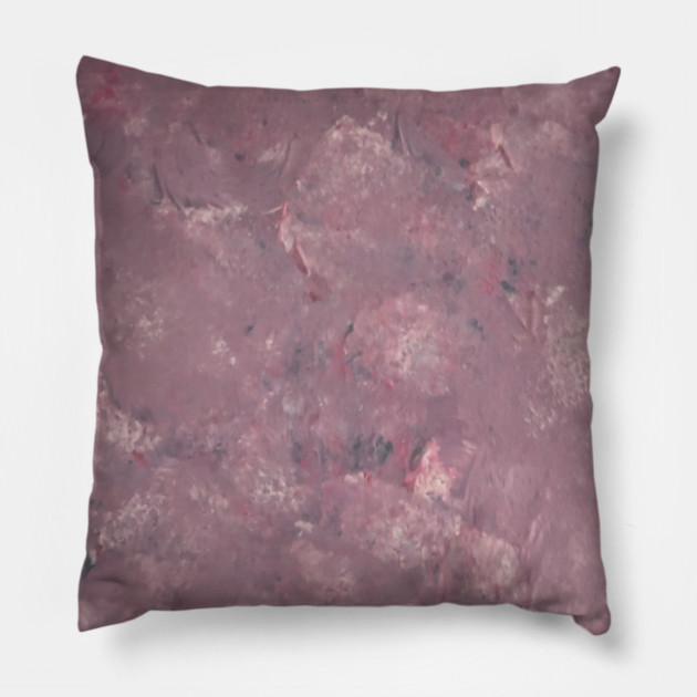 Acrylic painting texture Pillow by droidmonkey