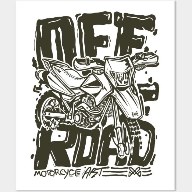Honda XR Motocross Wall Art by monsalveautos