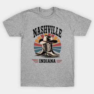 Nashville-Indiana-Western-Boots-Vintage T-Shirt