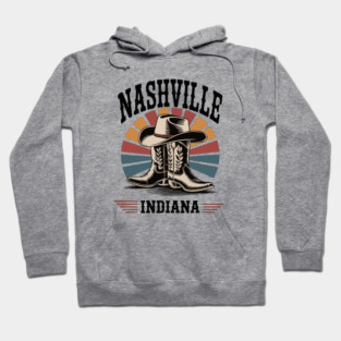Nashville-Indiana-Western-Boots-Vintage Hoodie