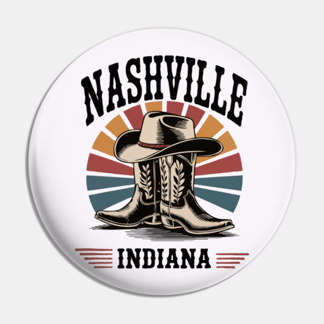 Nashville-Indiana-Western-Boots-Vintage Pin by JessArty