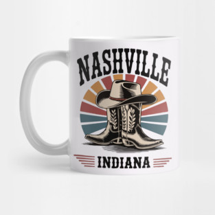 Nashville-Indiana-Western-Boots-Vintage Mug