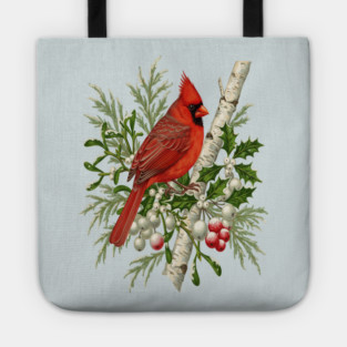 Northern Cardinal Winter Bird Tote