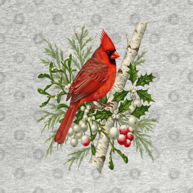 Northern Cardinal Winter Bird by BirdsnStuff