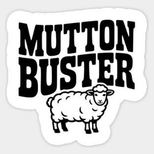 Mutton Buster Sticker